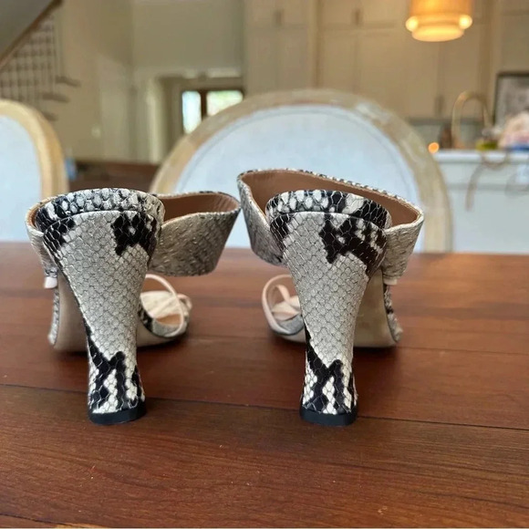 Paris Texas Snake Skin Crossover heeled sandal NWOT - Picture 2 of 4